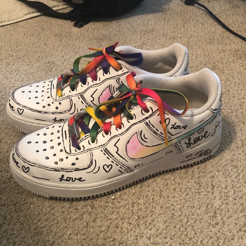 Hand Customized Air Force 1s